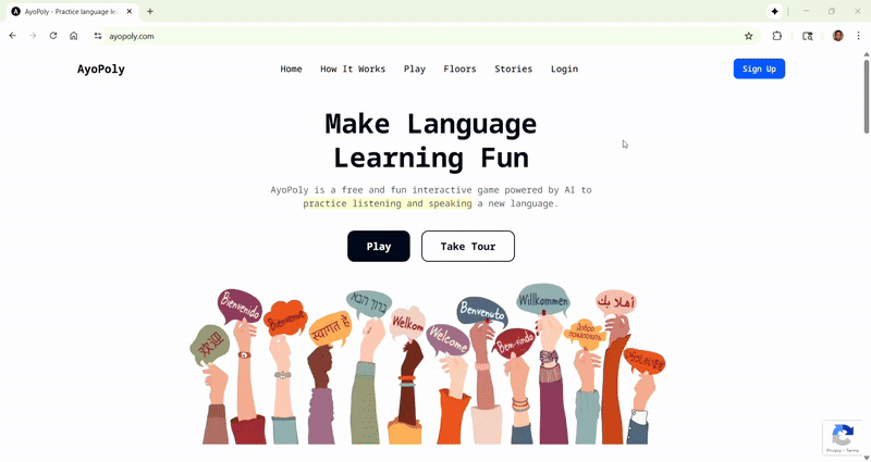 Demo of AyoPoly Game Play