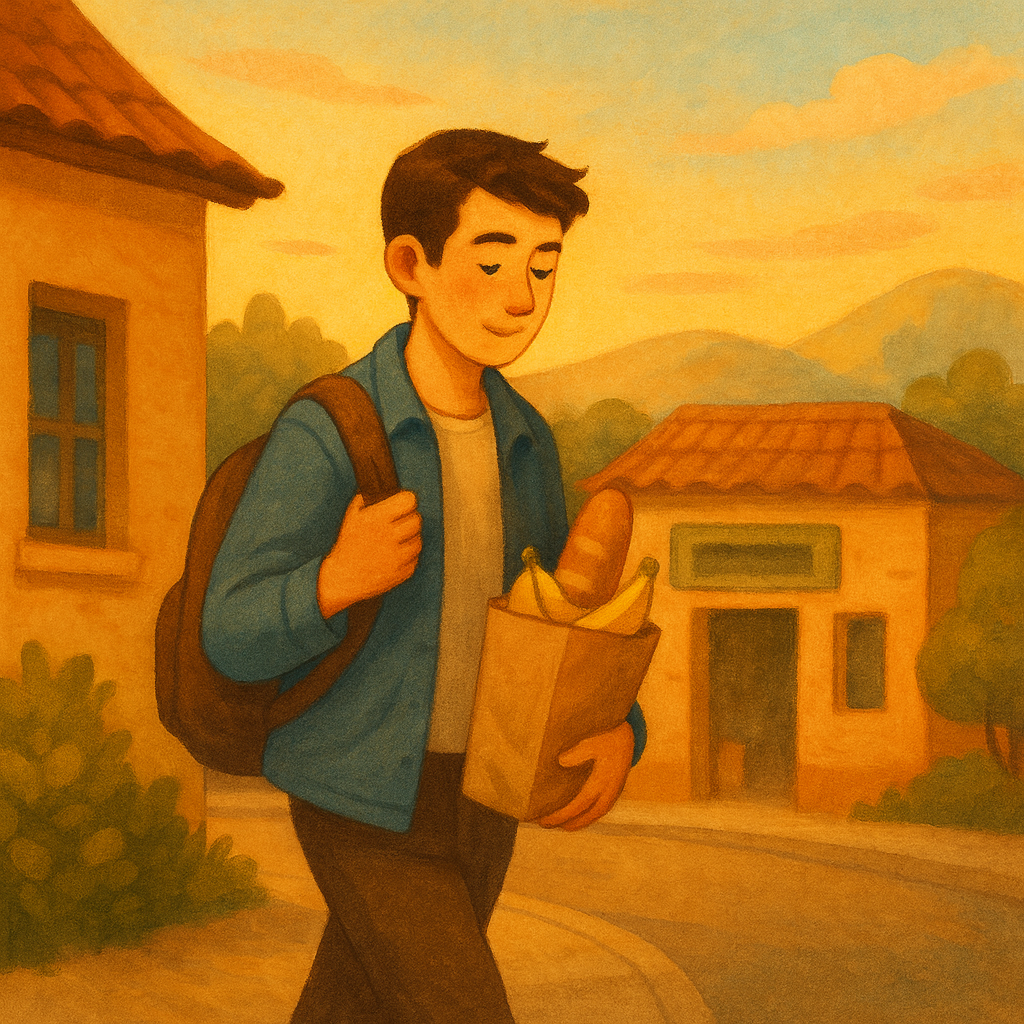 Cover art illustration for An Ordinary Afternoon short story.