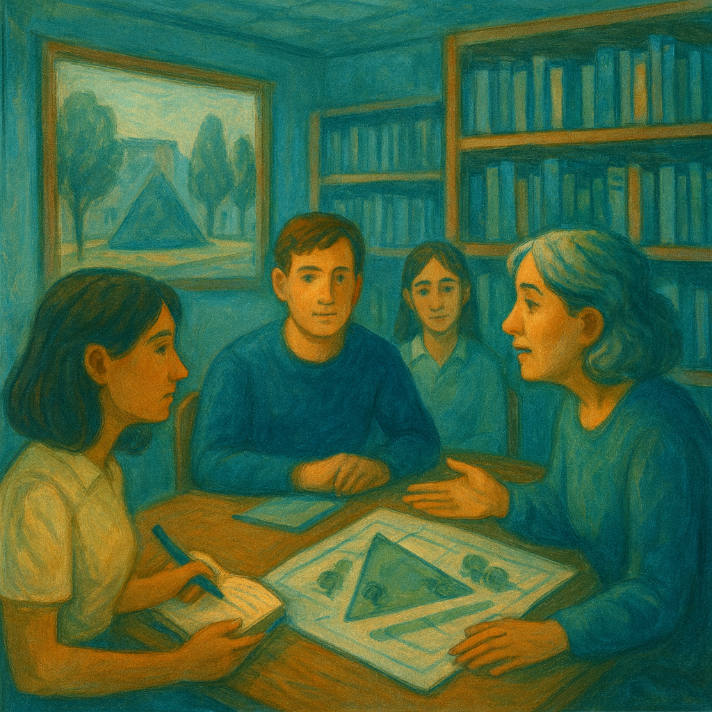 Cover art illustration for An Unexpected Meeting short story.